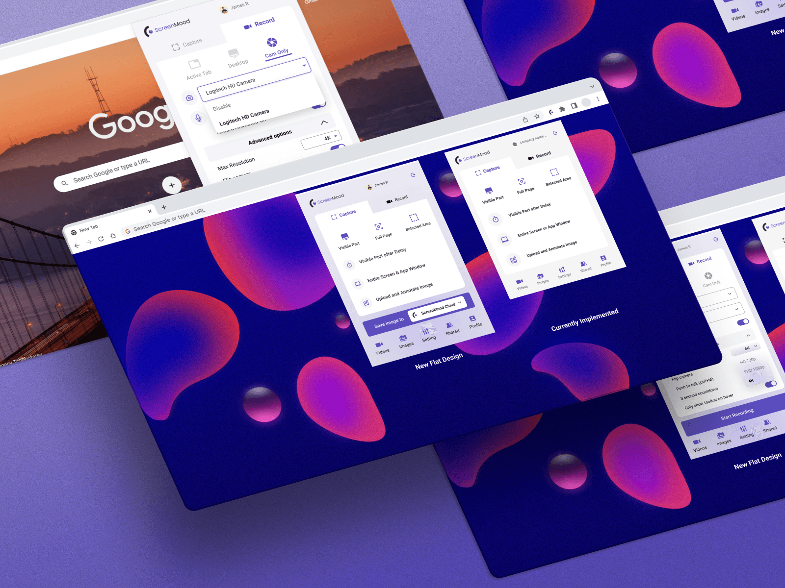 Extension Panel & Main panel